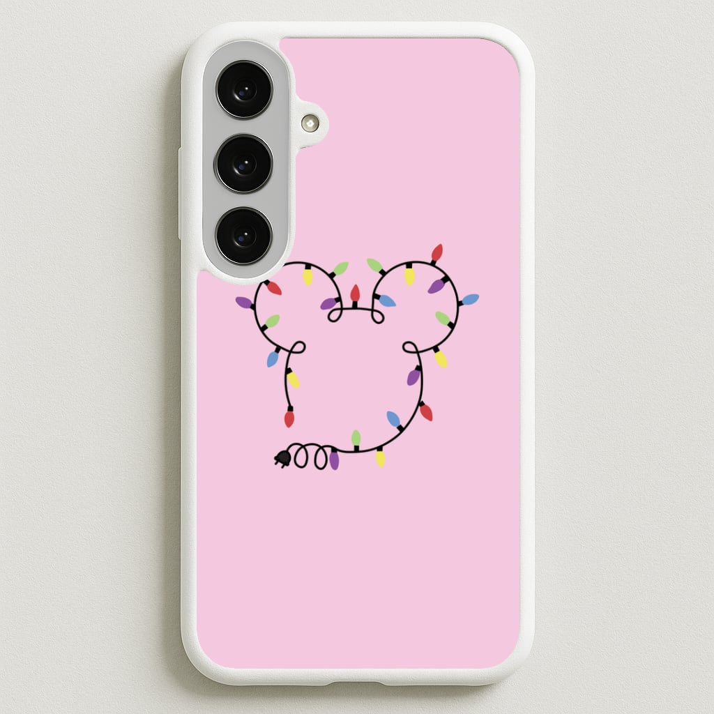 Mouse Christmas Lights Christmas Phone Case for Galaxy S25FE