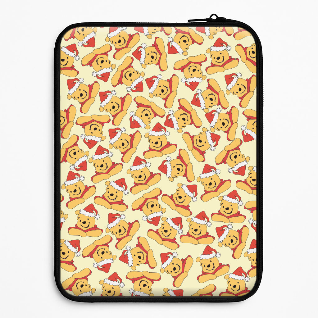 Winnie Pattern Christmas Laptop Sleeve