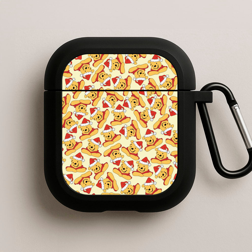 Winnie Pattern Christmas AirPods Case