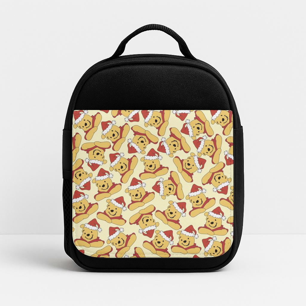 Winnie Pattern Christmas Lunchbox