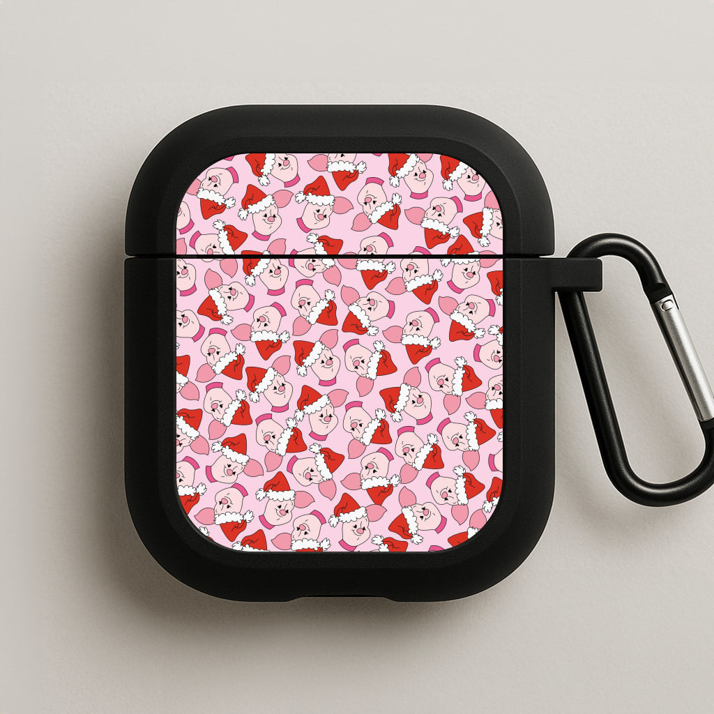 Pig Pattern Christmas AirPods Case