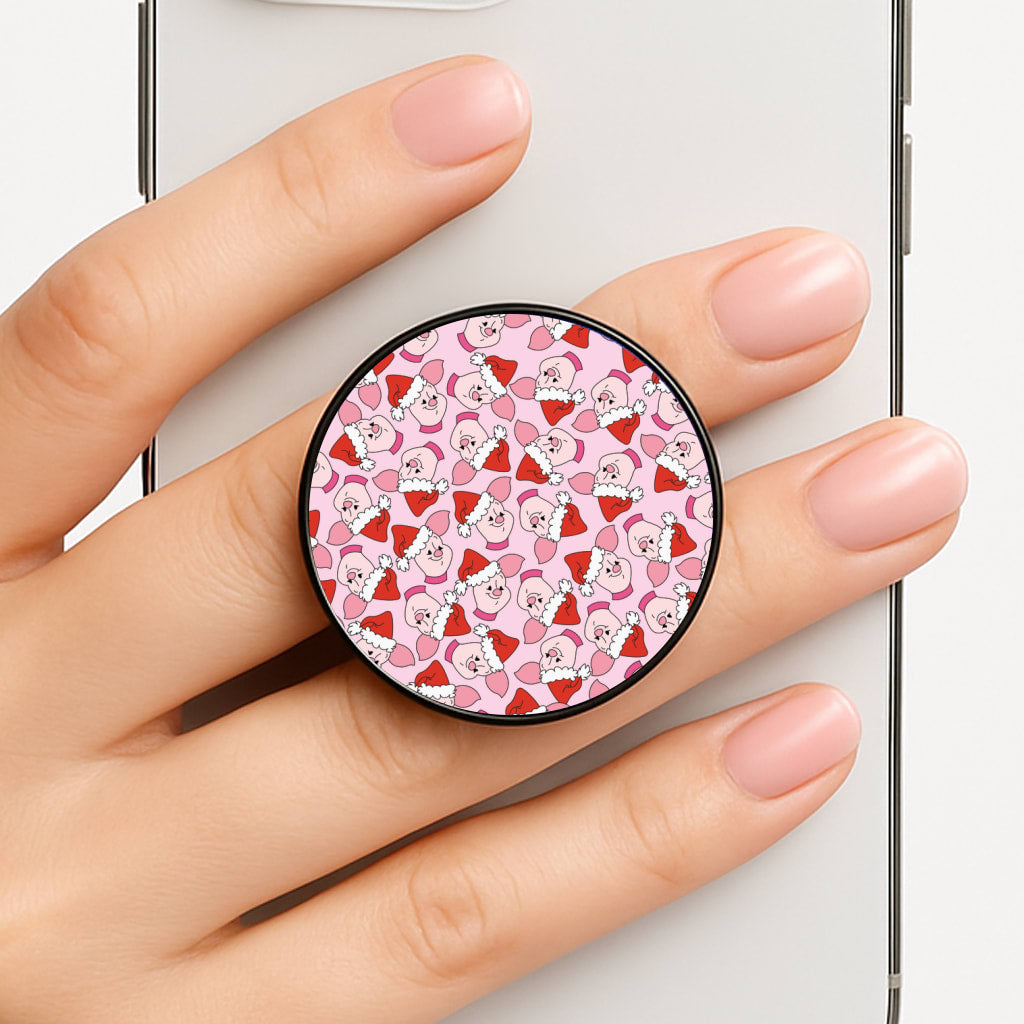 Pig Pattern Christmas Phone Grip