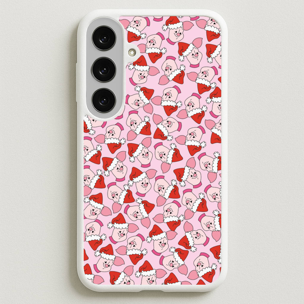 Pig Pattern Christmas Phone Case for Galaxy S25FE