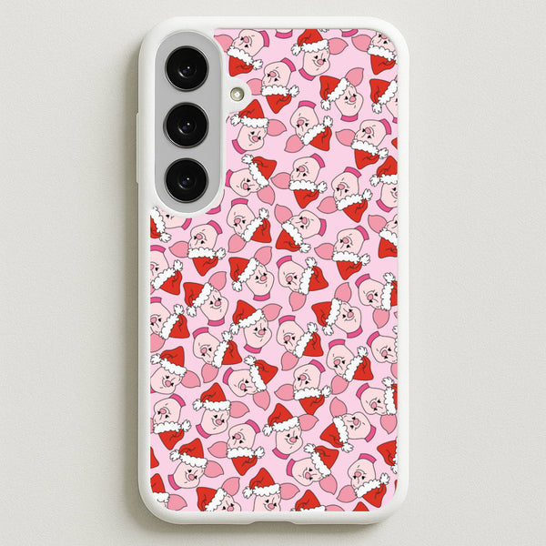 Pig Pattern Christmas Phone Case for Galaxy S25FE