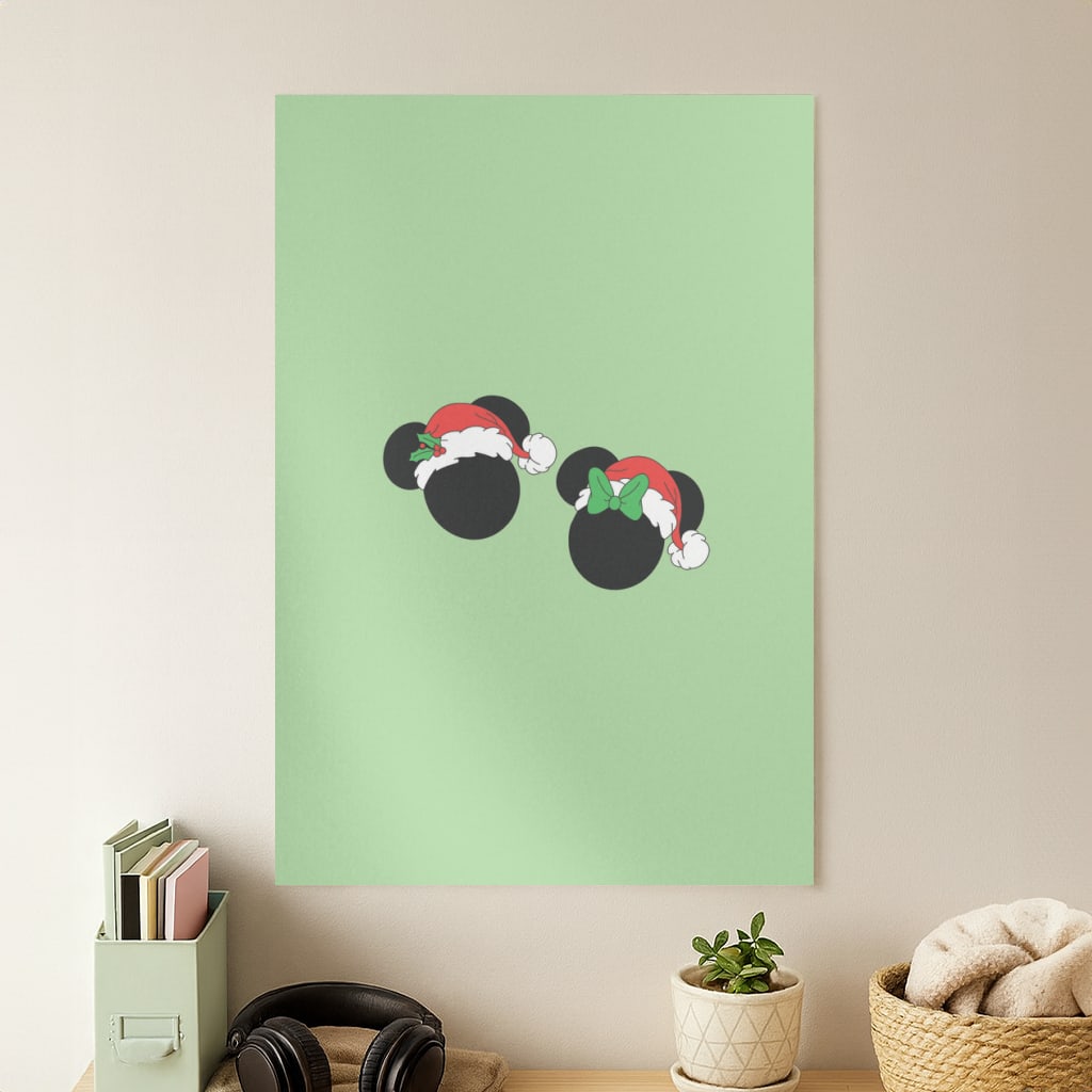 Festive Mice Christmas Poster