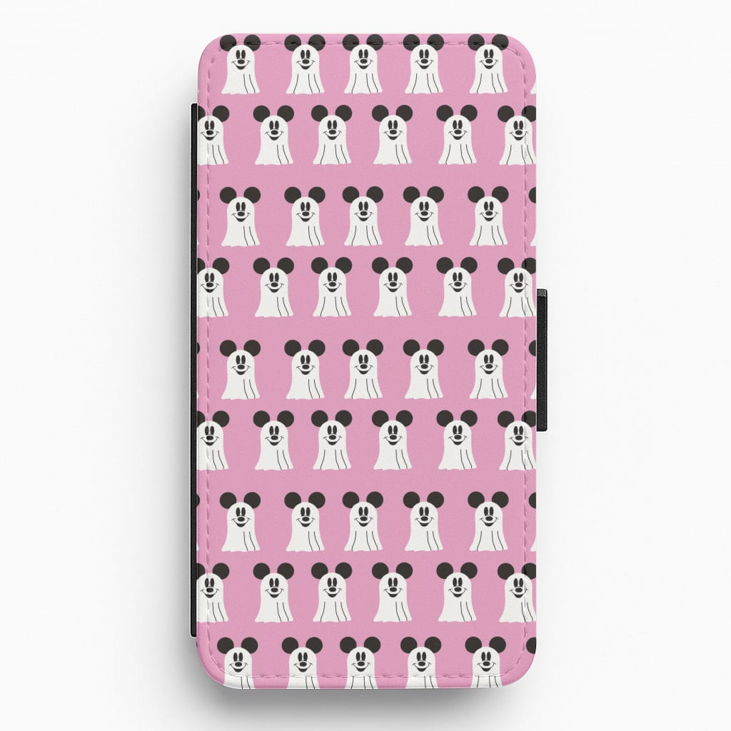 Mouse Ghost Pattern Halloween Flip / Wallet Phone Case