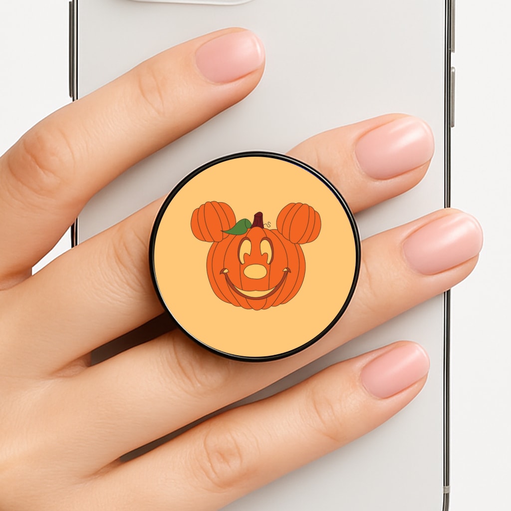 Mouse Pumpkin Halloween Phone Grip