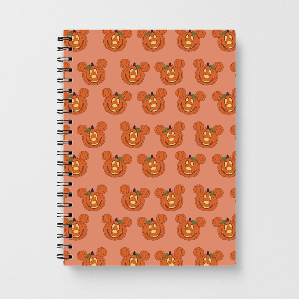 Mouse Pumpkin Pattern Halloween Notebook