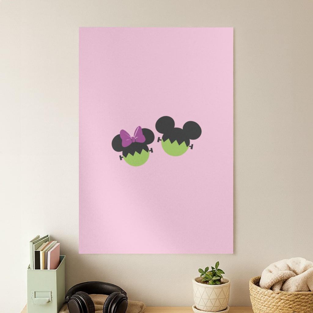 Frankenstein Mice Halloween Poster