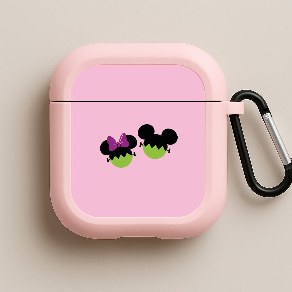 Frankenstein Mice Halloween Pink AirPods Case