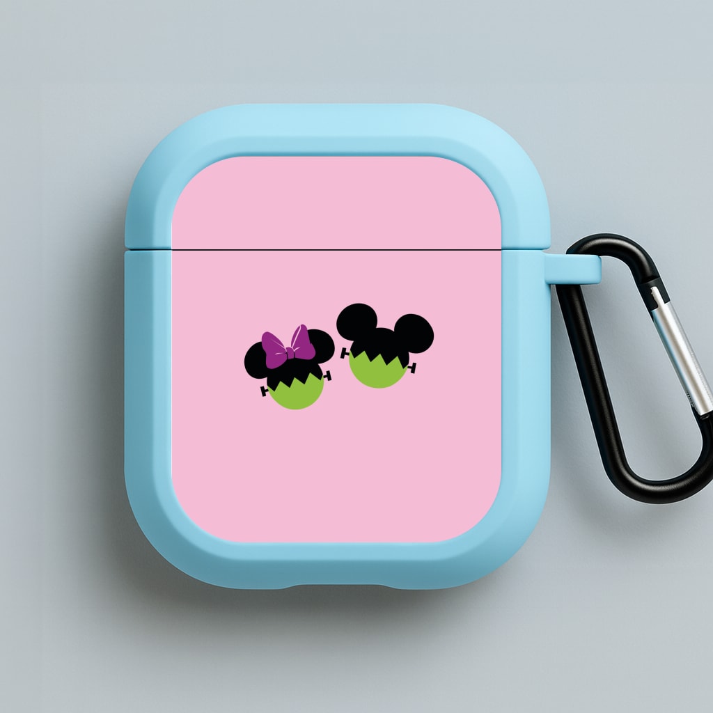 Frankenstein Mice Halloween Blue AirPods Case