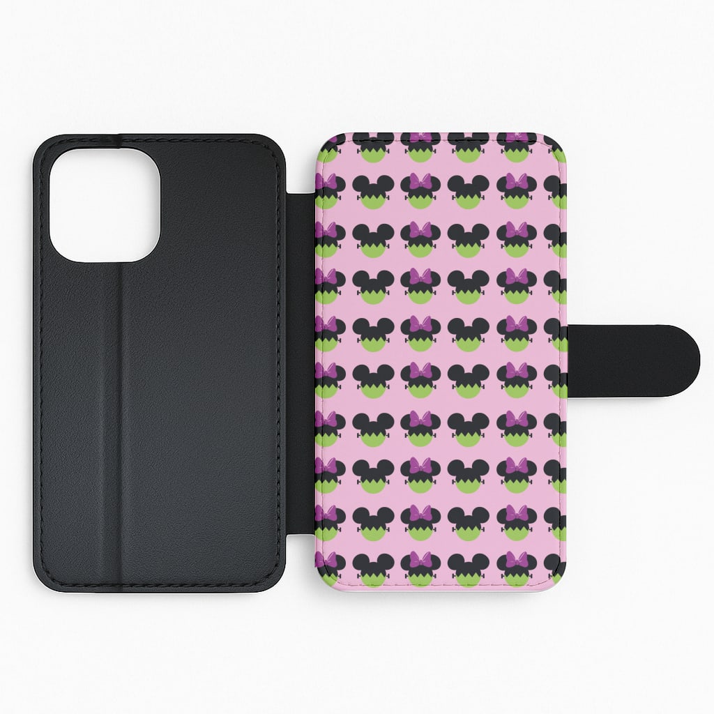 Frankenstein Mice Pattern Halloween Flip Phone Case