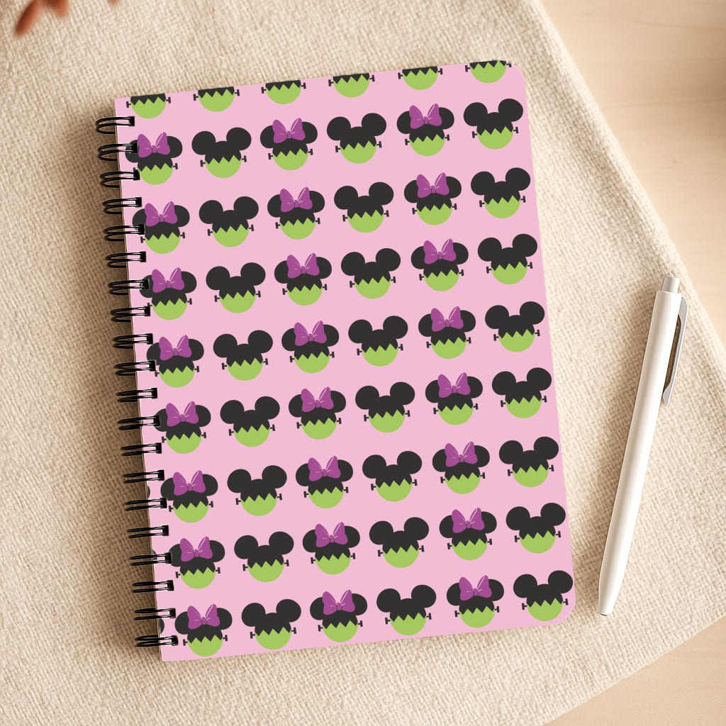 Frankenstein Mice Pattern Halloween Notepad