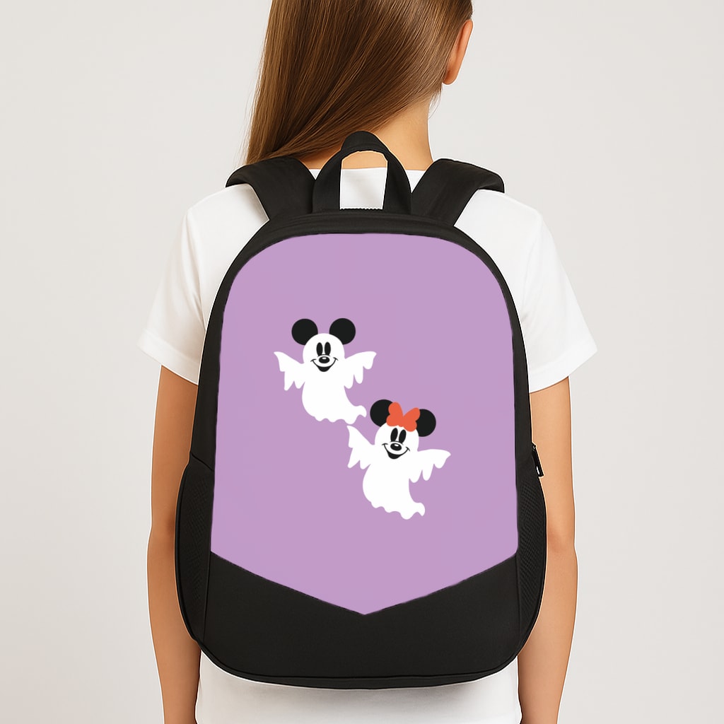 Mice Ghost Halloween Large School Bag