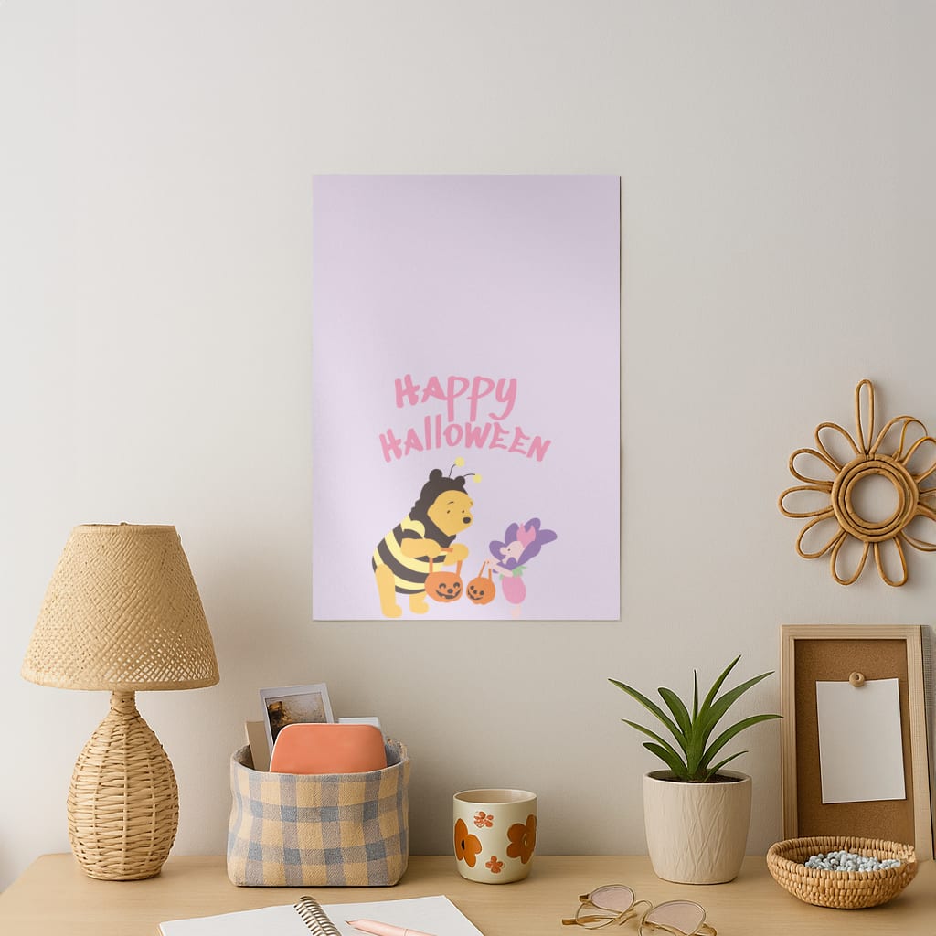 Winnie Halloween Art Print