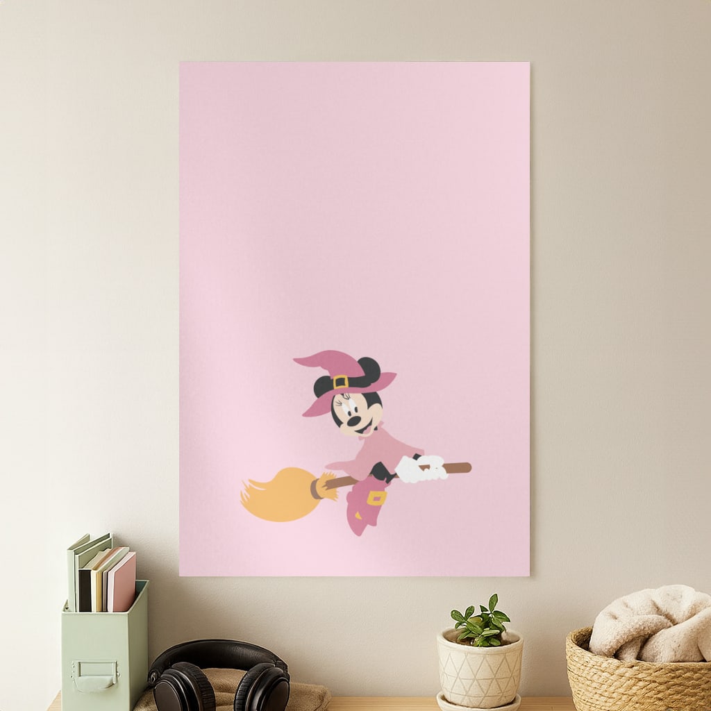Witch Female Mouse Halloween Poster