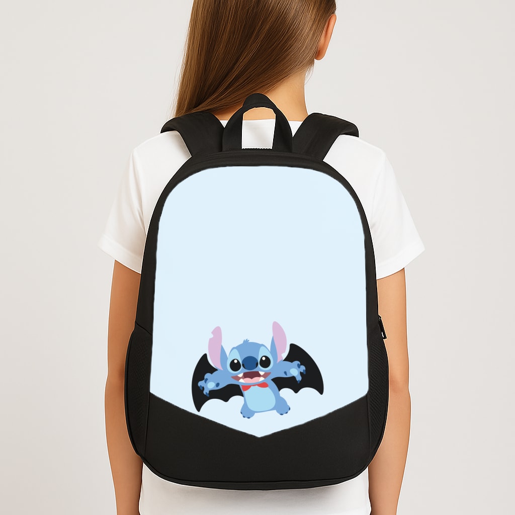 Vampire Alien Blue Halloween Backpack