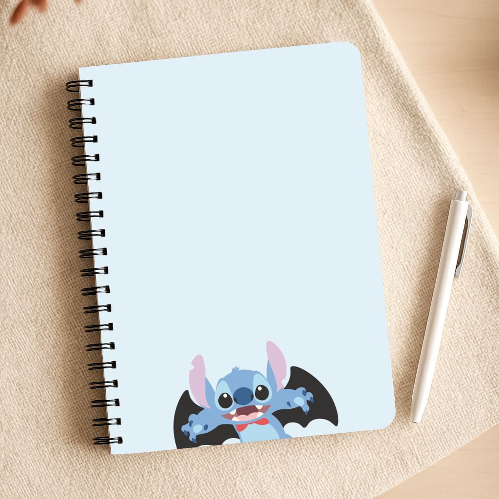 Vampire Alien Blue Halloween Notepad