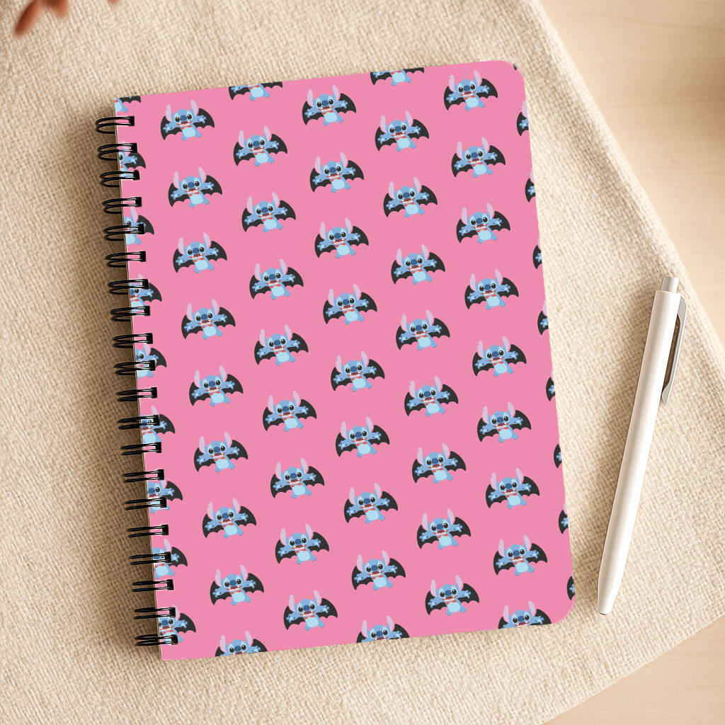 Vampire Alien Blue Pattern Halloween Notepad