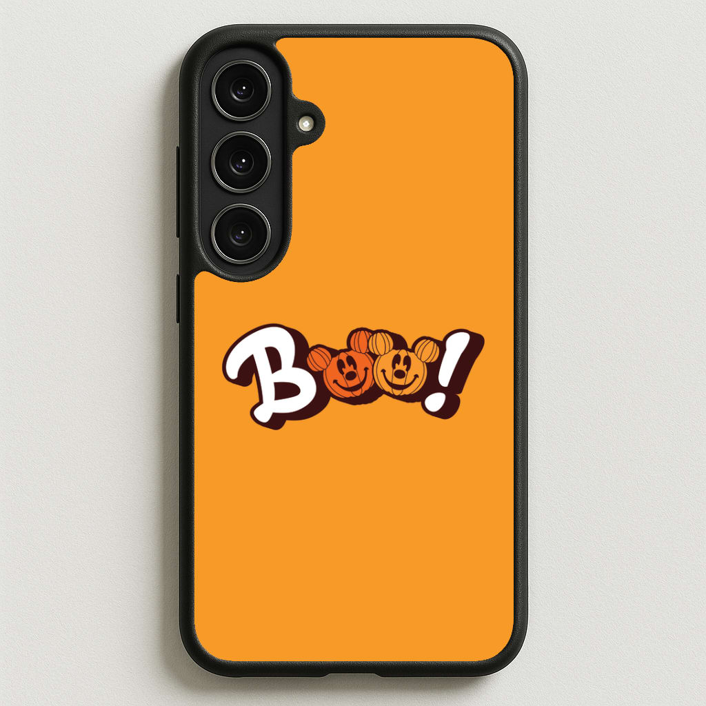 Pumkin Mouse Boo Phone Case for Galaxy S25FE