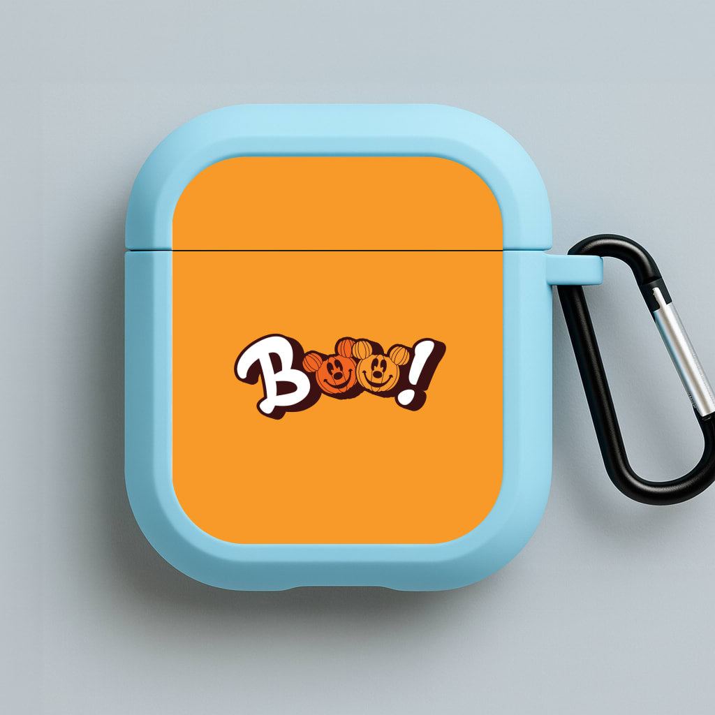 Pumkin Mouse Boo Blue AirPods Case