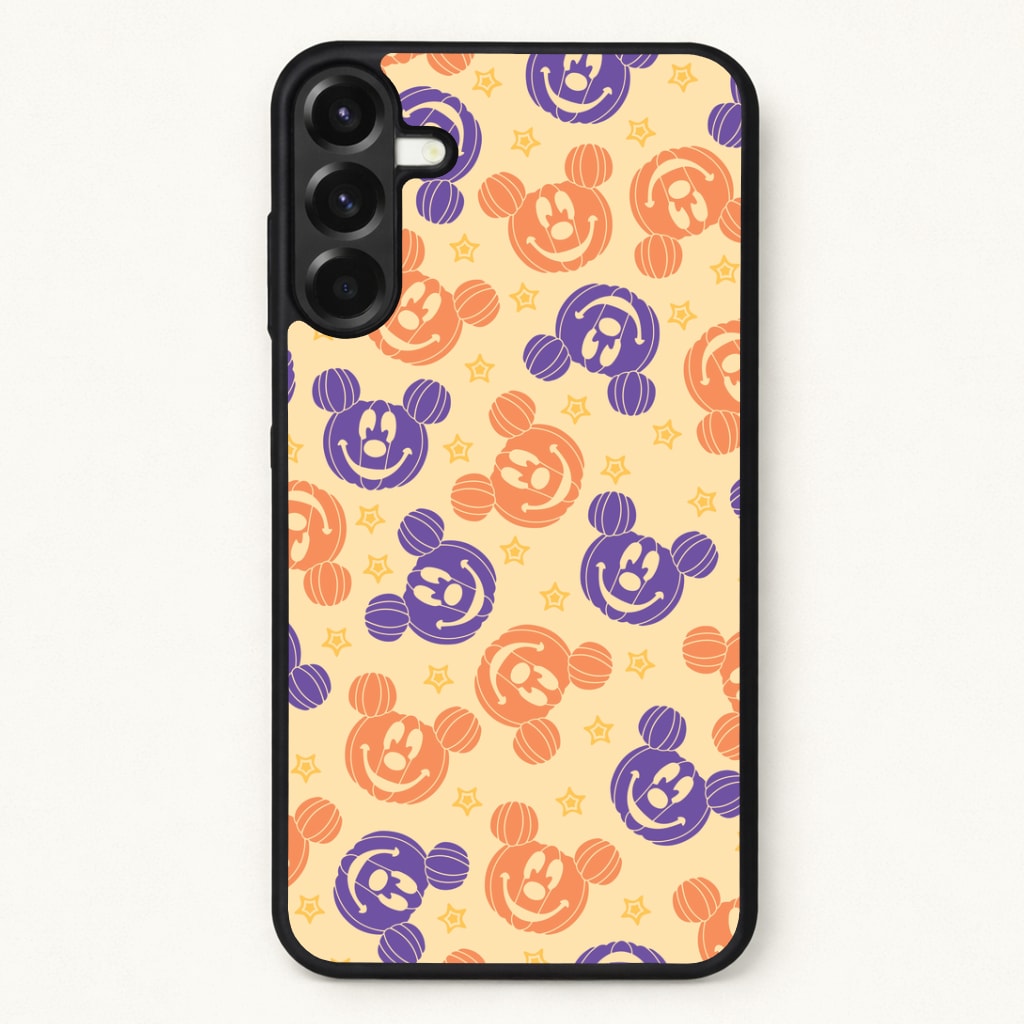 Pumkin Mouse And Stars Pattern Phone Case for Galaxy A57