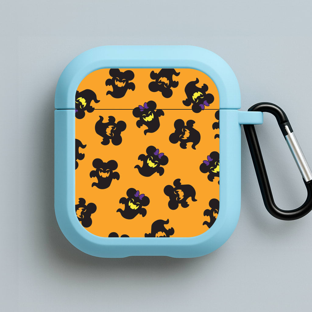 Mouse Ghosts Pattern Blue AirPods Case