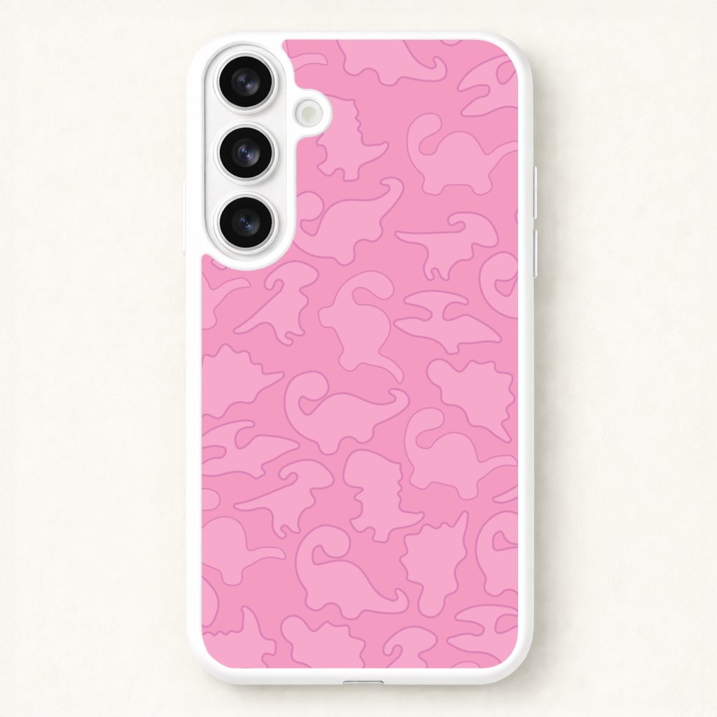 Pink Pattern - Dinosaurs Phone Case for Galaxy S26 Plus