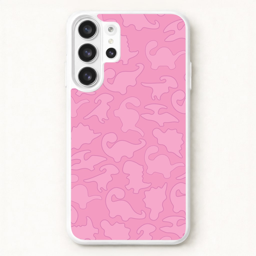Pink Pattern - Dinosaurs Phone Case for Galaxy S26 Ultra