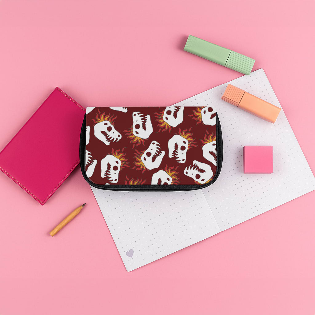 Bone Pattern - Dinosaurs Pencil Case