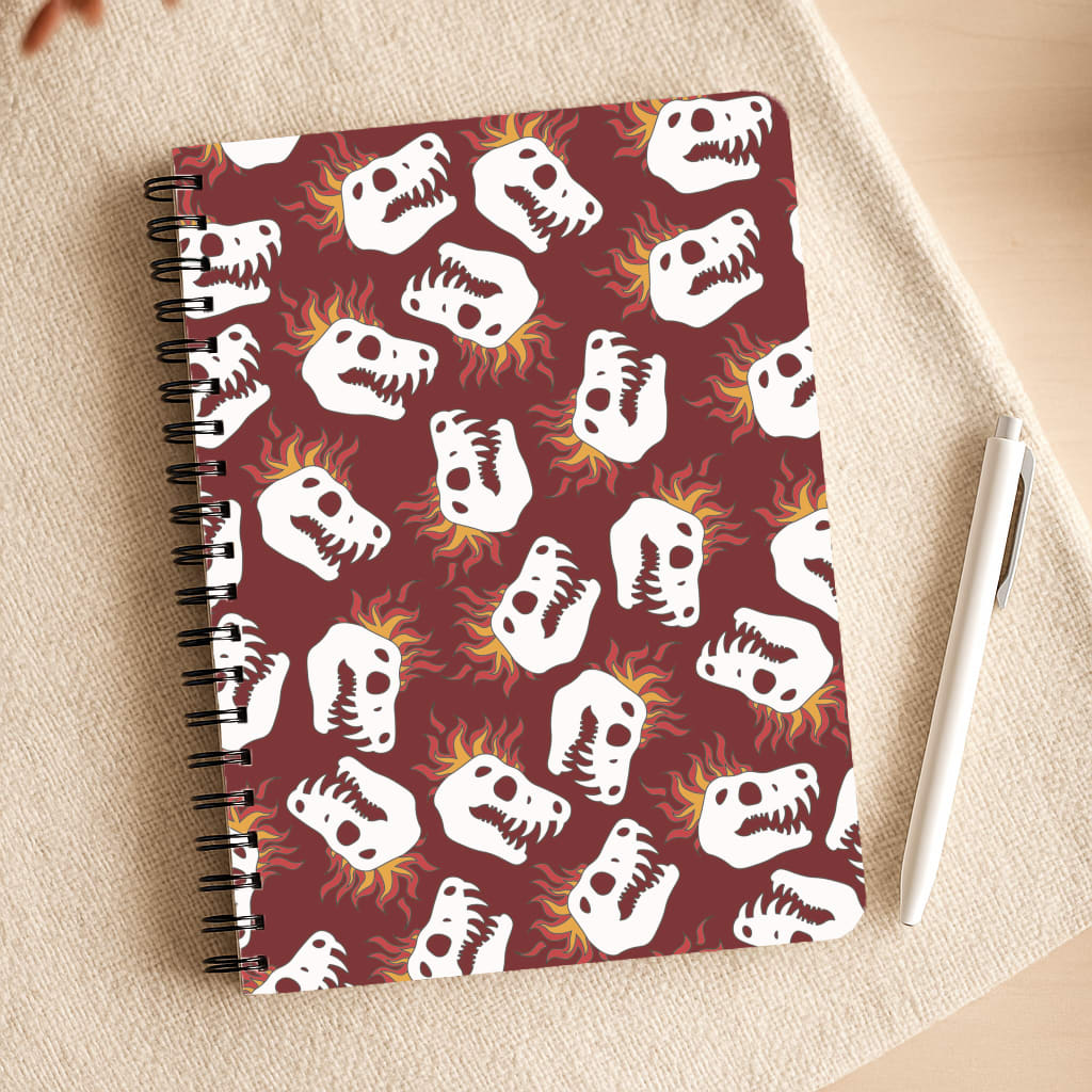 Bone Pattern - Dinosaurs Notepad