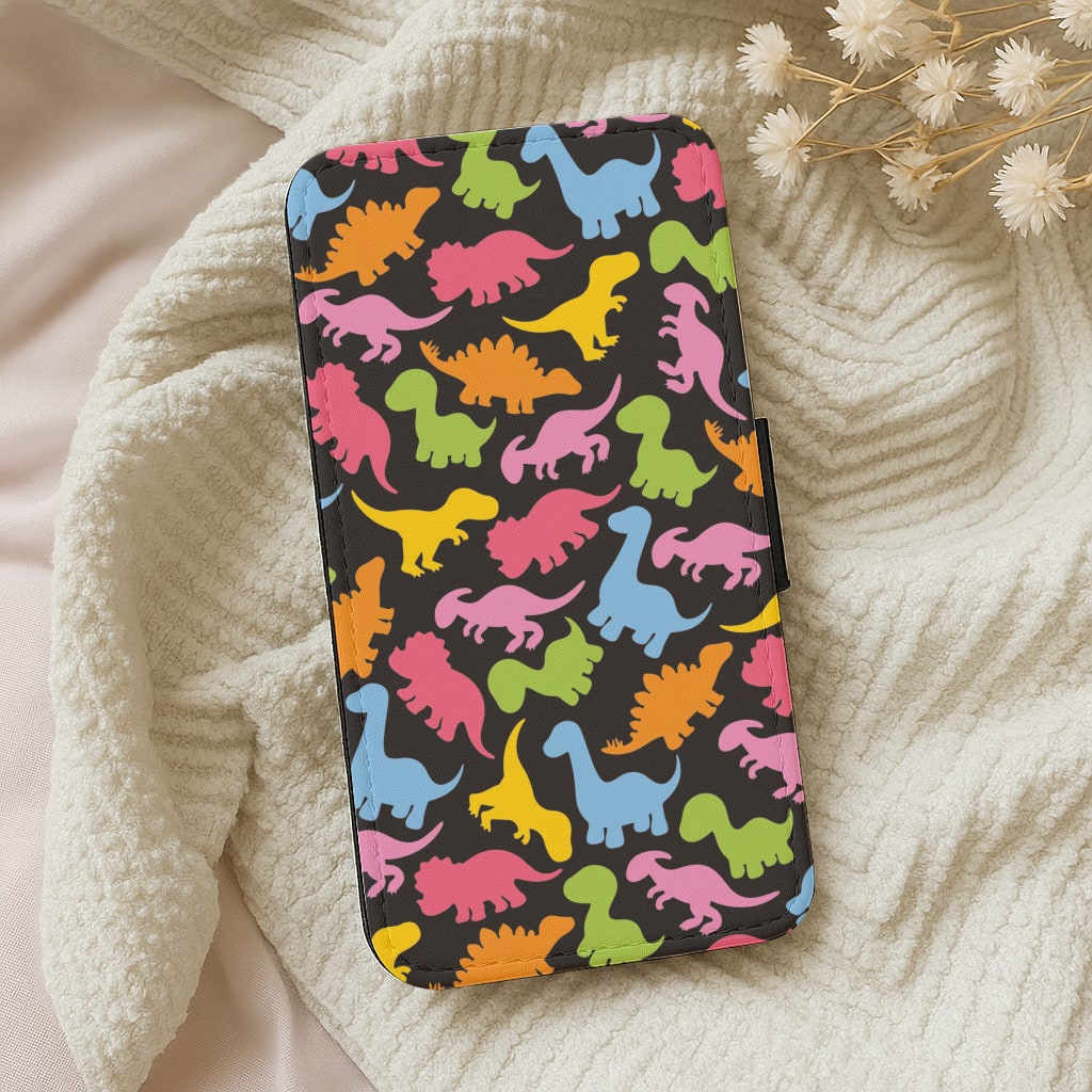 Dinosaurs Collage - Dinosaurs Wallet Phone Case