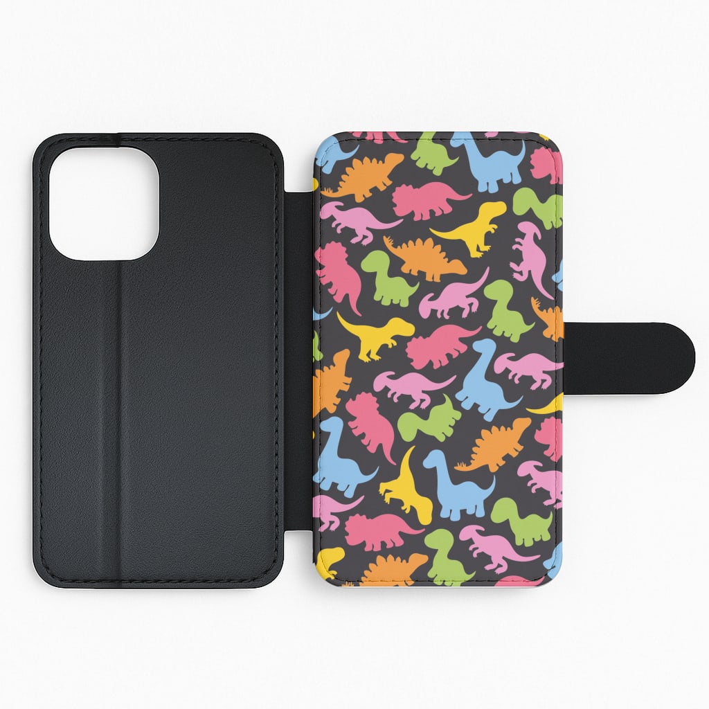 Dinosaurs Collage - Dinosaurs Flip Phone Case