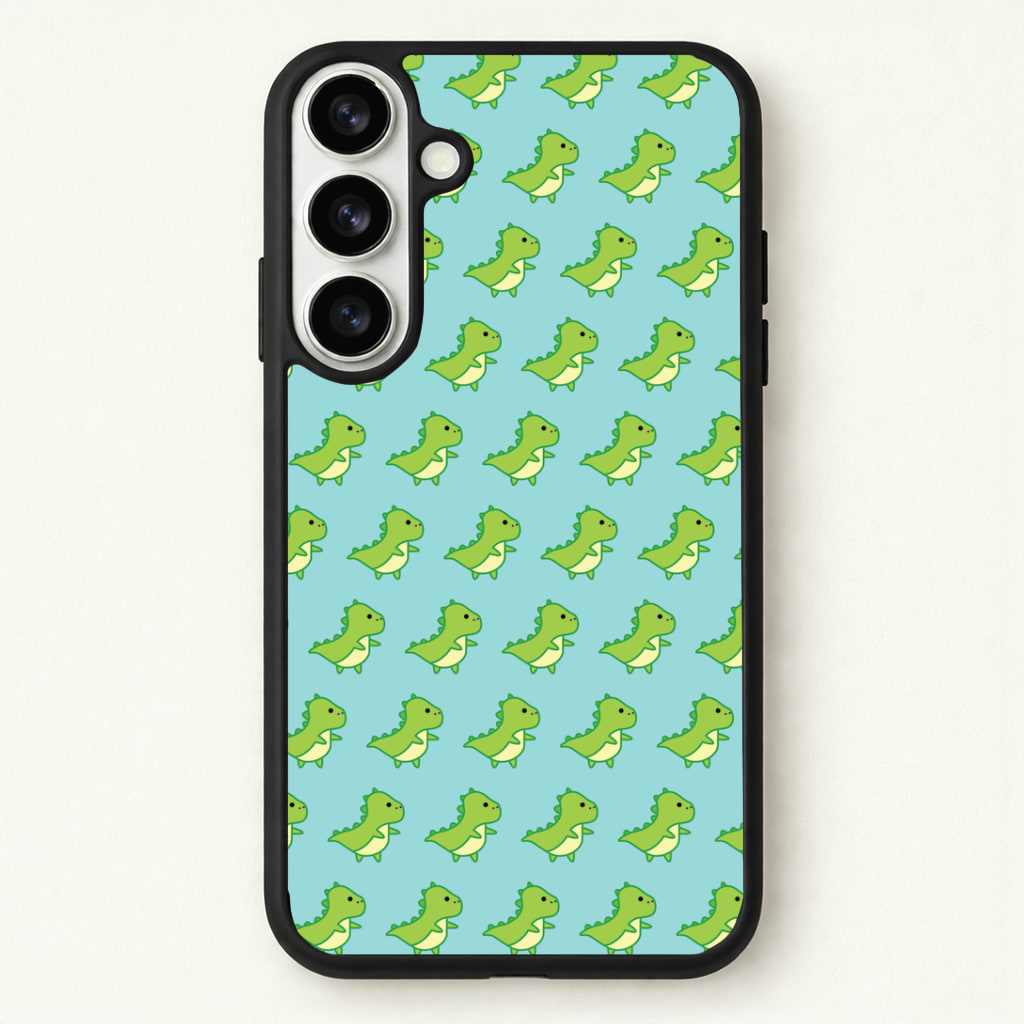 Green Dinosaurs Pattern - Dinosaurs Phone Case for Galaxy S26
