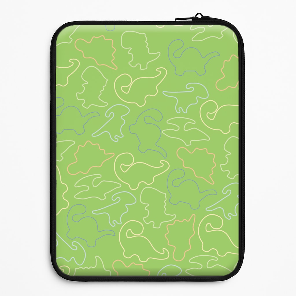Outline Pattern - Dinosaurs Laptop Sleeve