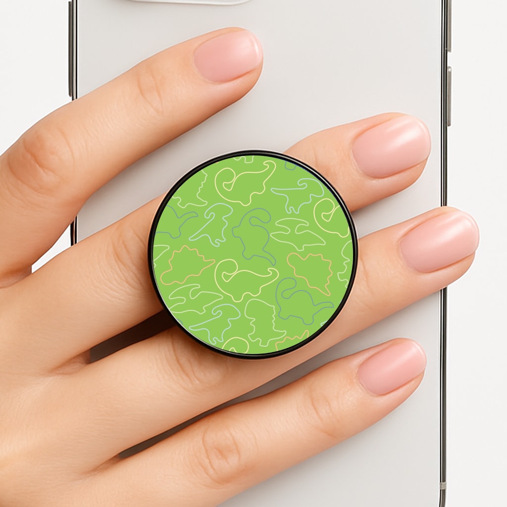 Outline Pattern - Dinosaurs Phone Grip