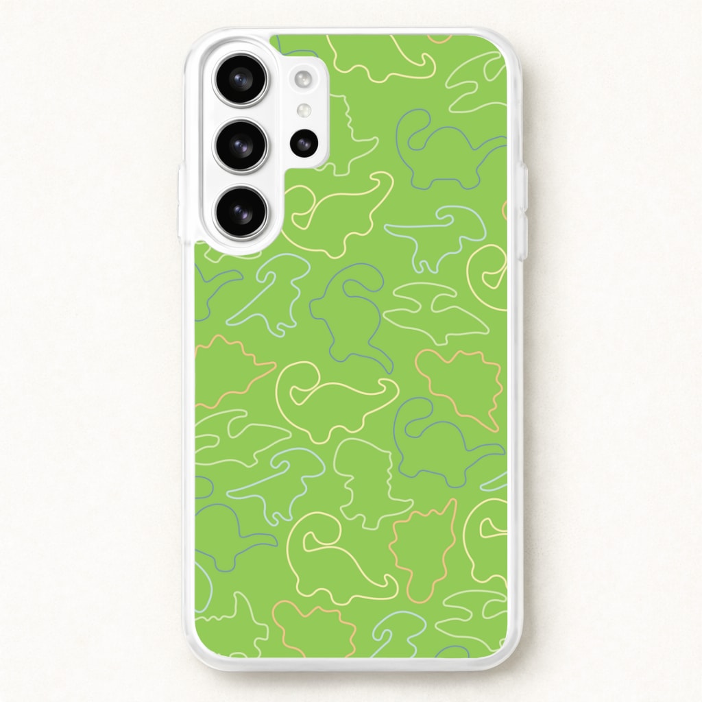 Outline Pattern - Dinosaurs Phone Case for Galaxy S26 Ultra
