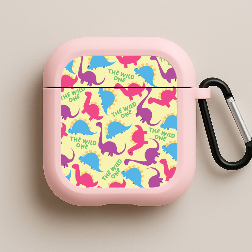 The Wild One - Dinosaurs Pink AirPods Case