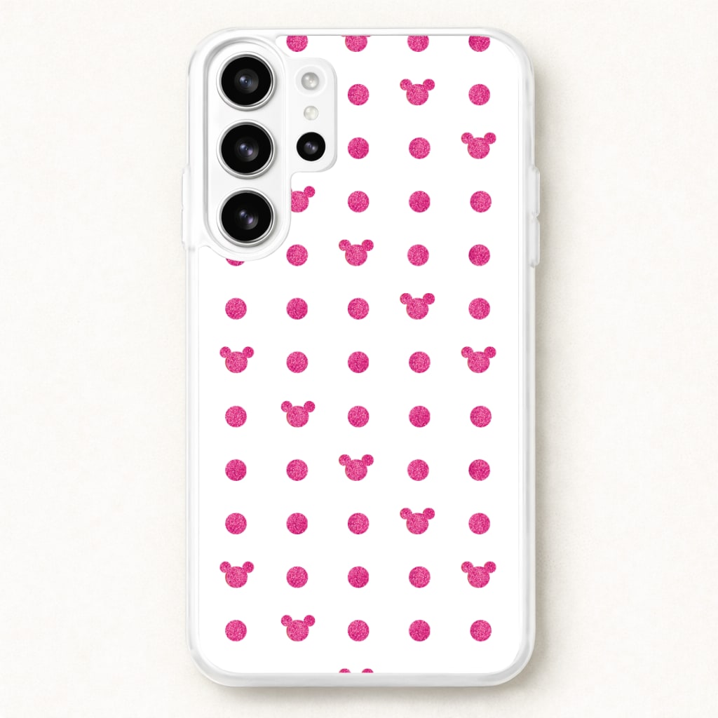 Mickey Polkadot White Fairytale Phone Case for Galaxy S26 Ultra