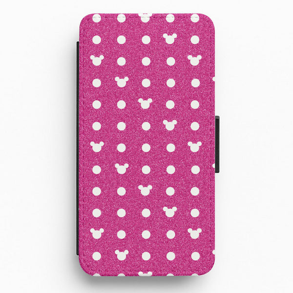 Mickey Polkadot Pink Fairytale Flip / Wallet Phone Case