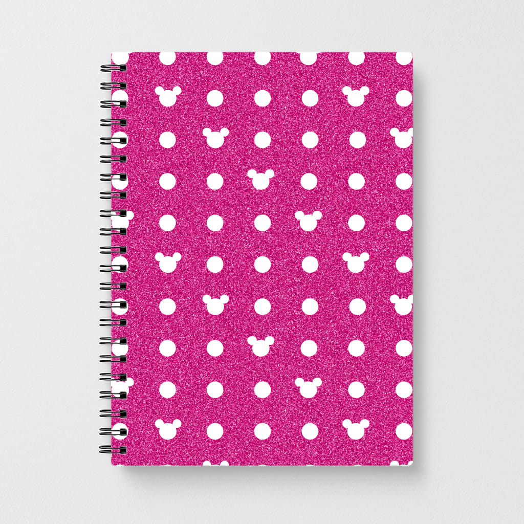 Mickey Polkadot Pink Disney Notebook - Fun Cases