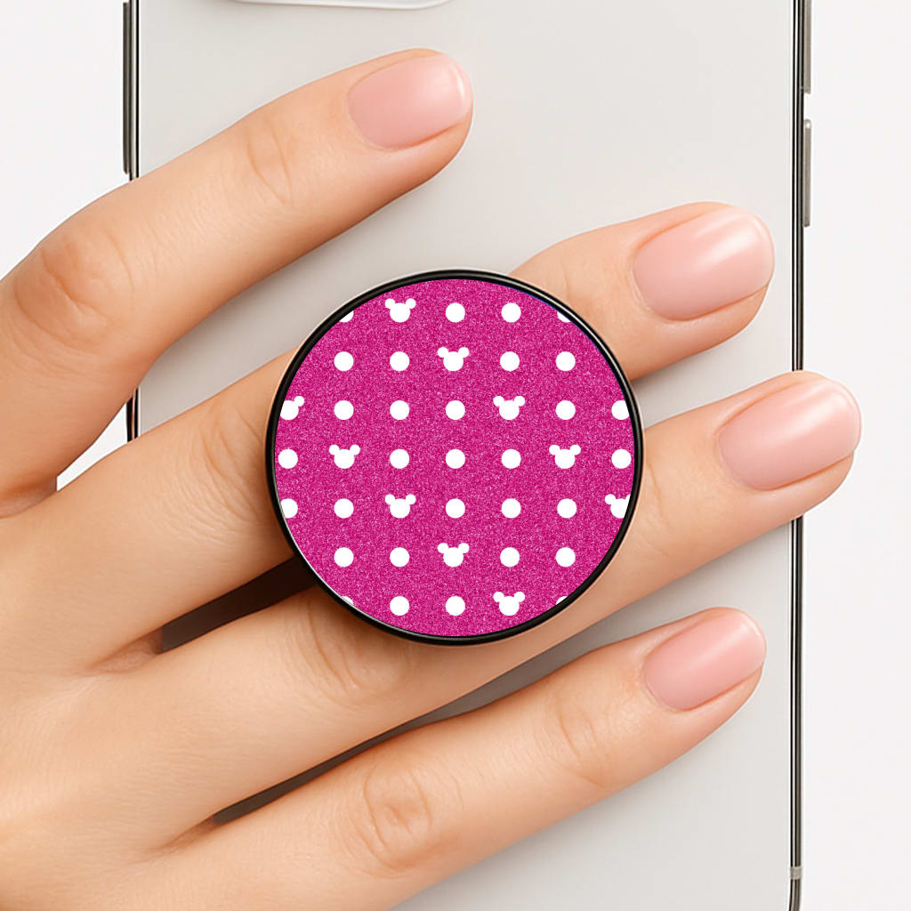 Mickey Polkadot Pink Fairytale Phone Grip