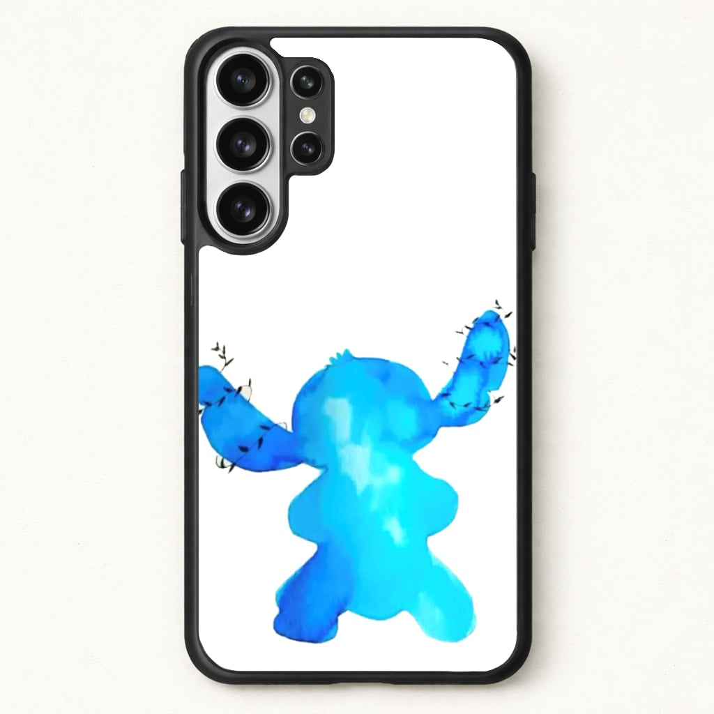 Watercolour Blue Alien Disney Phone Case for Galaxy S26 Ultra
