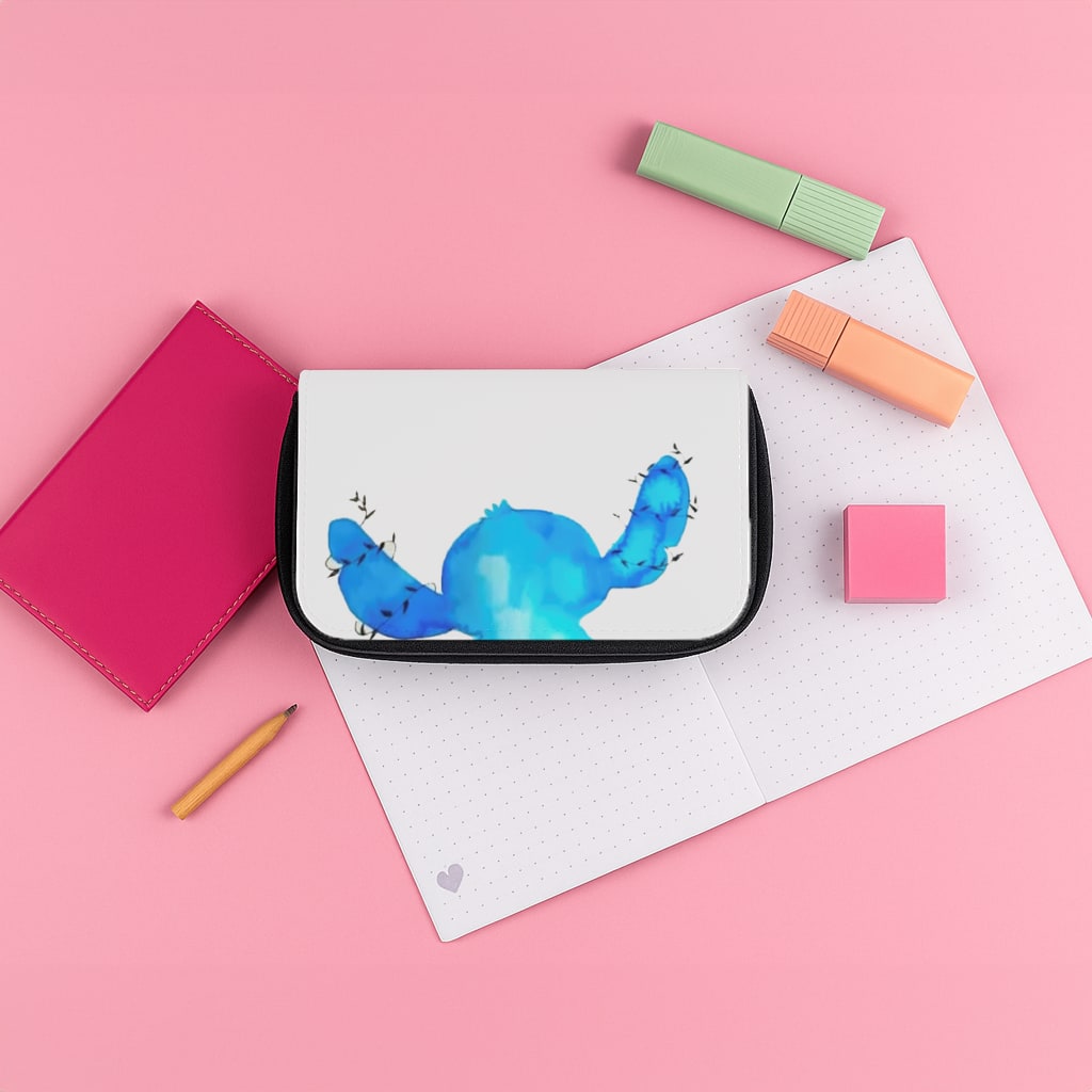 Watercolour Blue Alien Disney Pencil Case