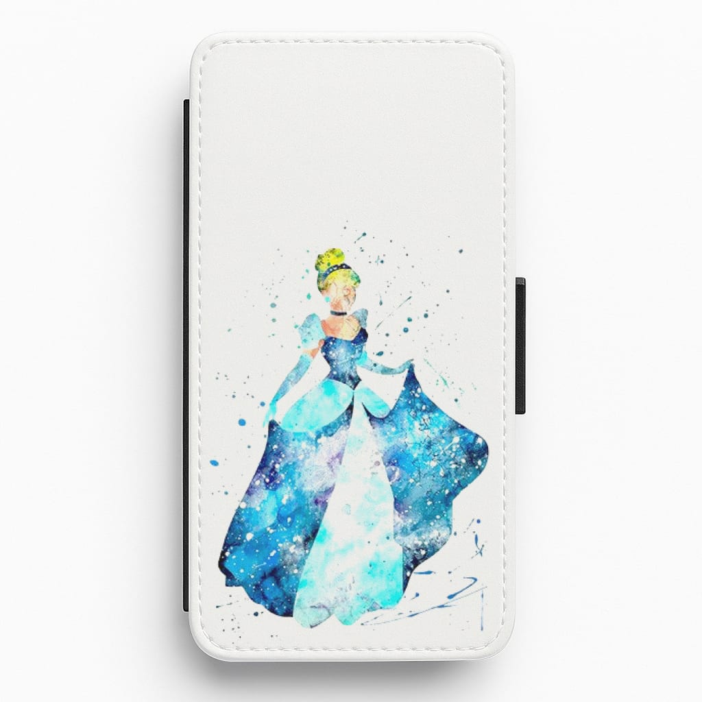 Watercolour Cinderella Fairytale Flip / Wallet Phone Case