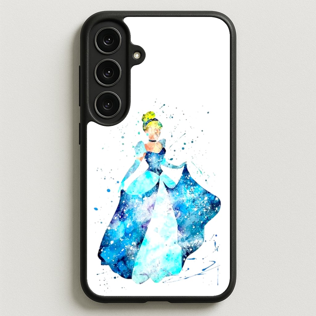 Watercolour Cinderella Fairytale Phone Case for Galaxy S25FE