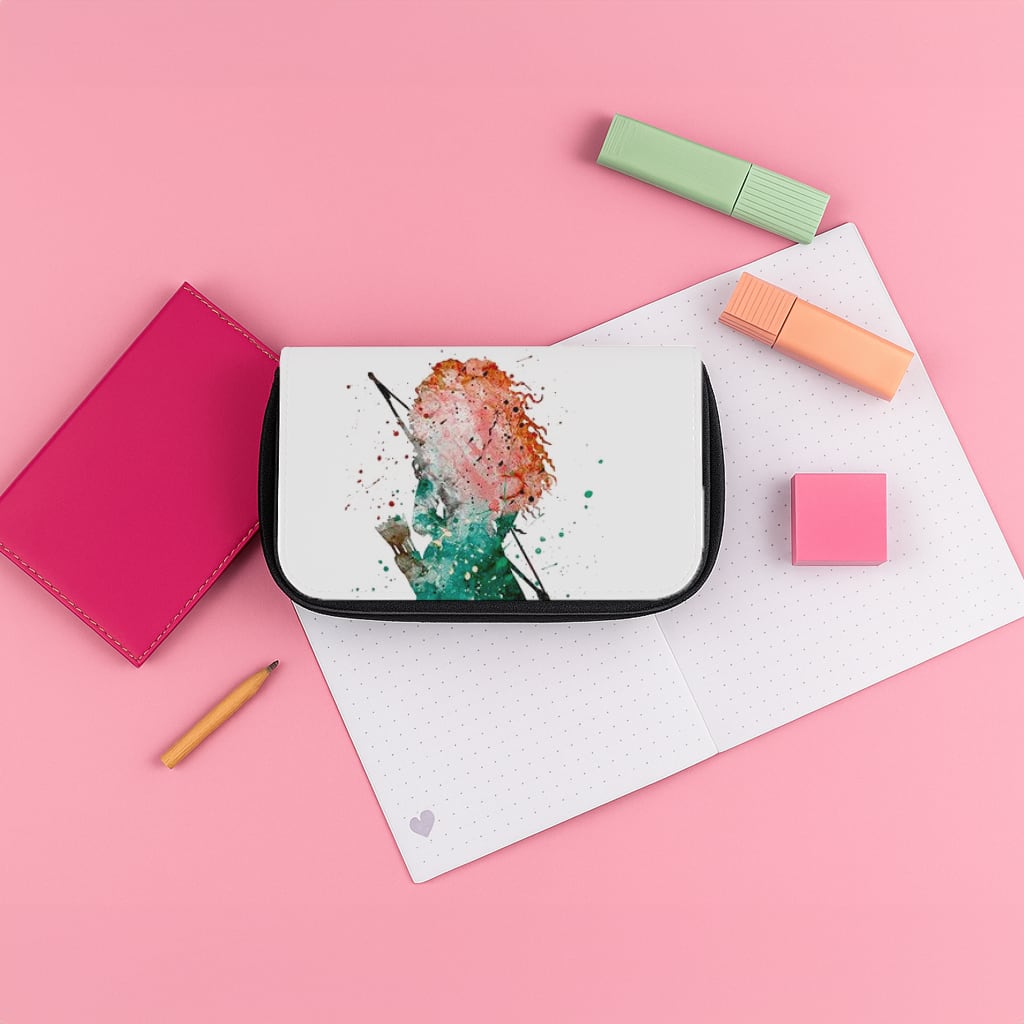 Watercolour Princess Merida Brave Fairytale Pencil Case