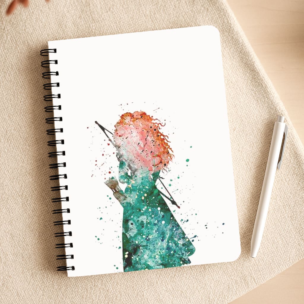 Watercolour Princess Merida Brave Fairytale Notepad