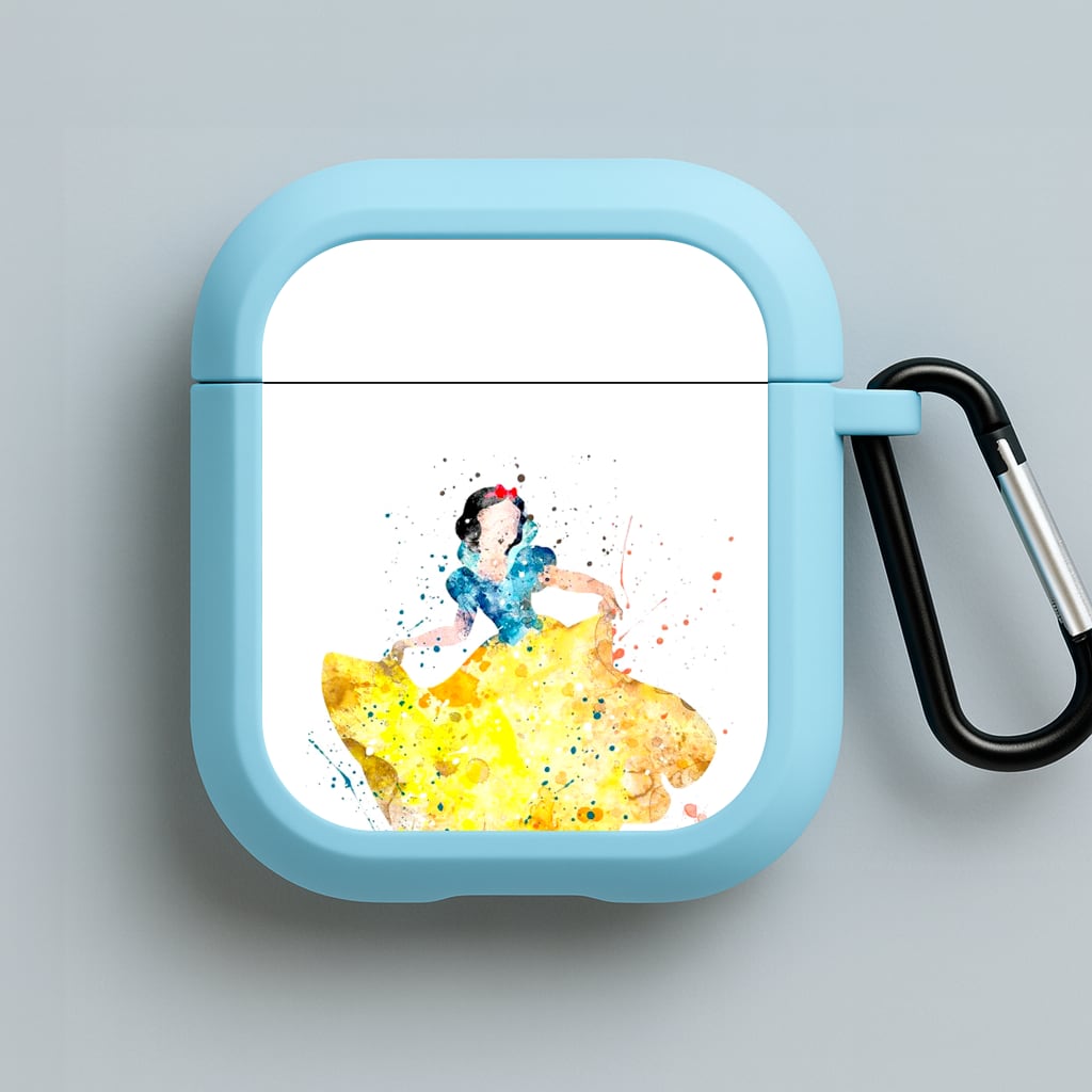 Watercolour Snow White Fairytale Blue AirPods Case