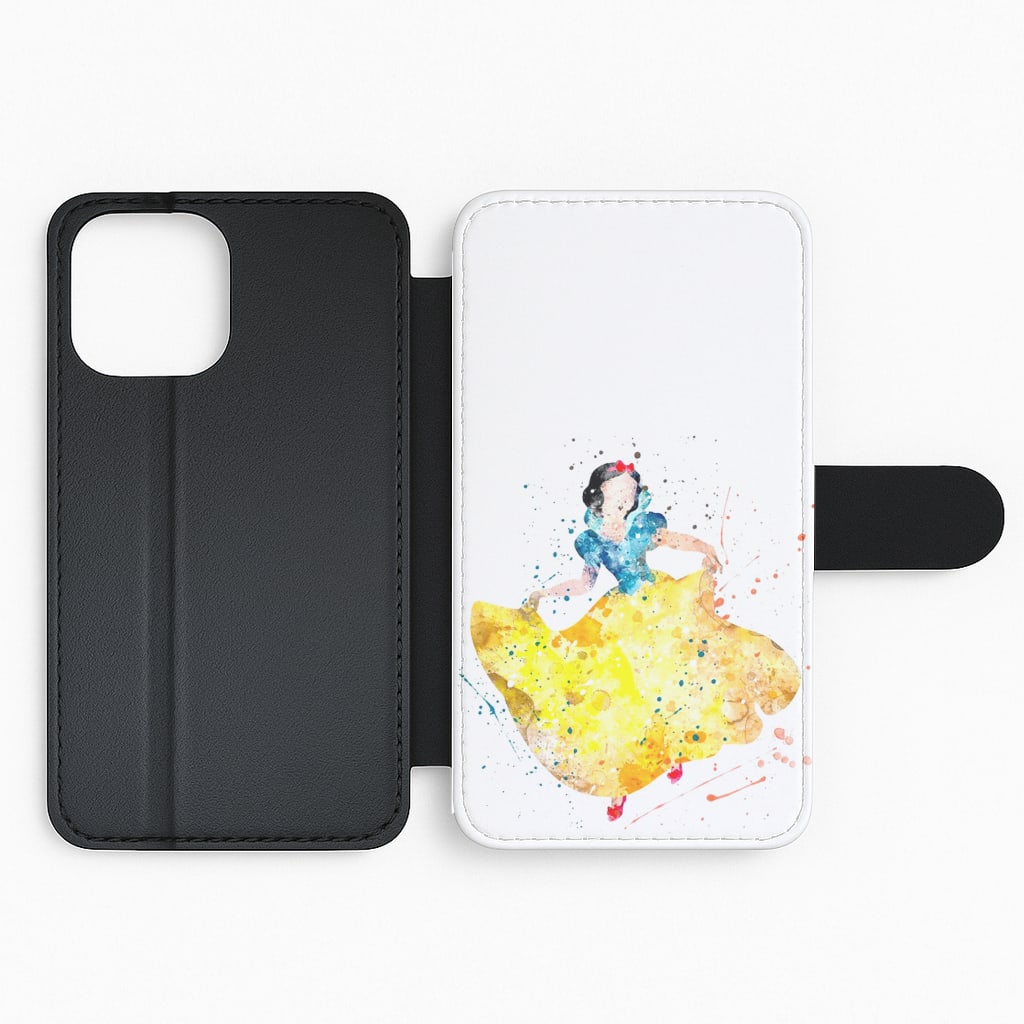 Watercolour Snow White Fairytale Flip Phone Case